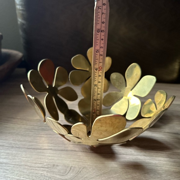 IKEA Vintage Stolkholm Gold Toned Floral Decorative Monika Mulder 8” - 2 Bowls - Picture 5 of 5
